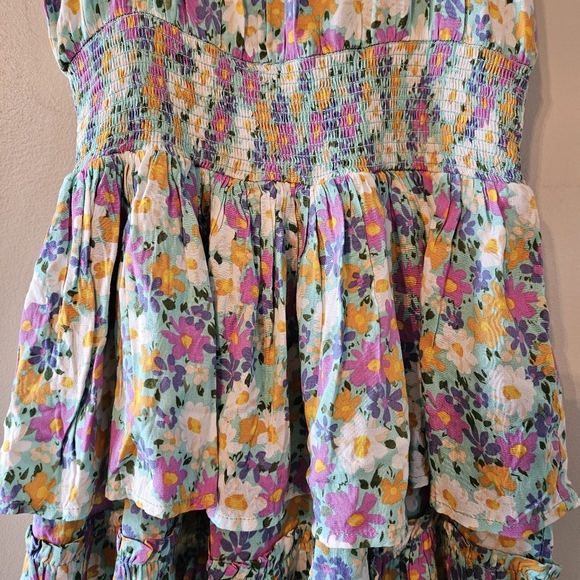 NWT Patrons Of Peace Daisy Sundress Floral Print Mini Feminine Sun Dress Size XS - Picture 9 of 15